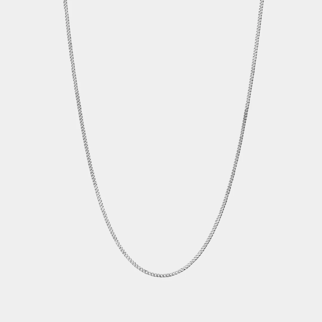 925 Italian Silver 1.8mm Cuban Necklace