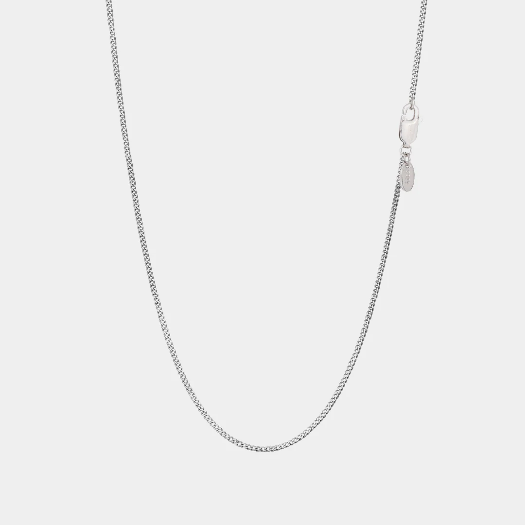 925 Italian Silver 1.8mm Cuban Necklace - Image 2