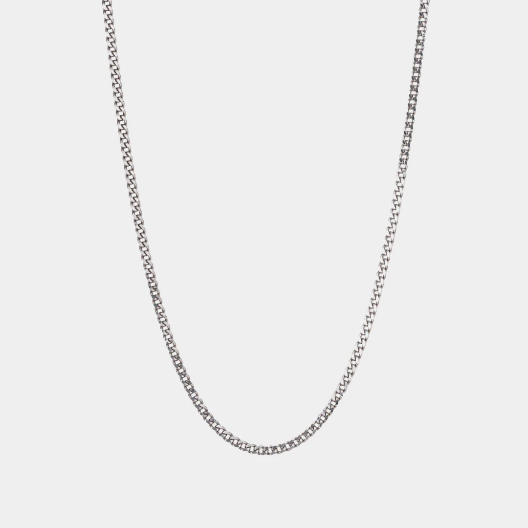 925 Italian Silver 2.5mm Cuban Necklace