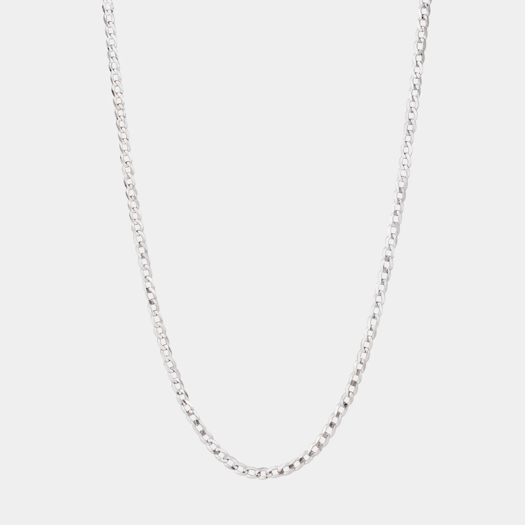 925 Italian Silver 3mm Cuban Necklace