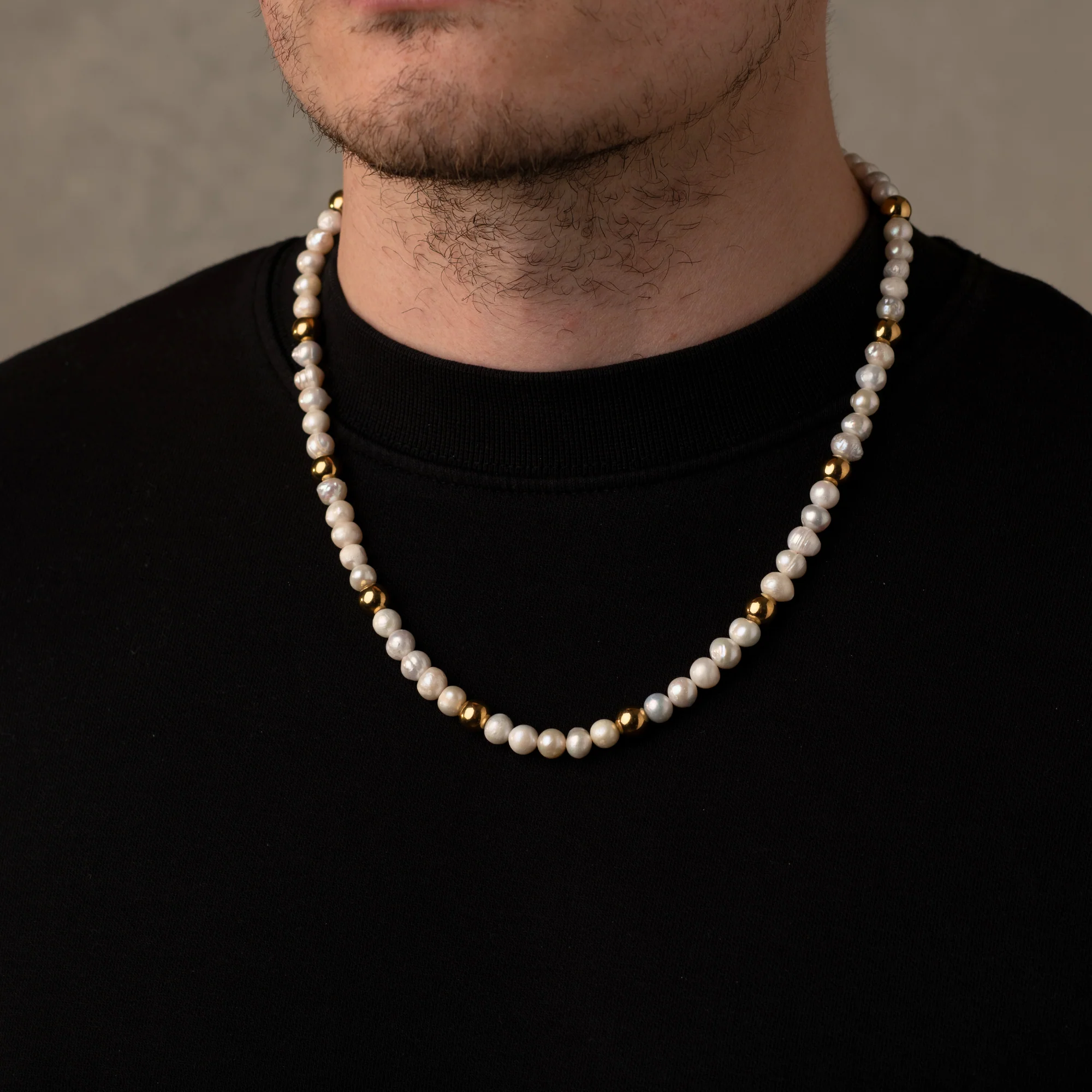 Gold Bead Pearls Necklaces - Image 4
