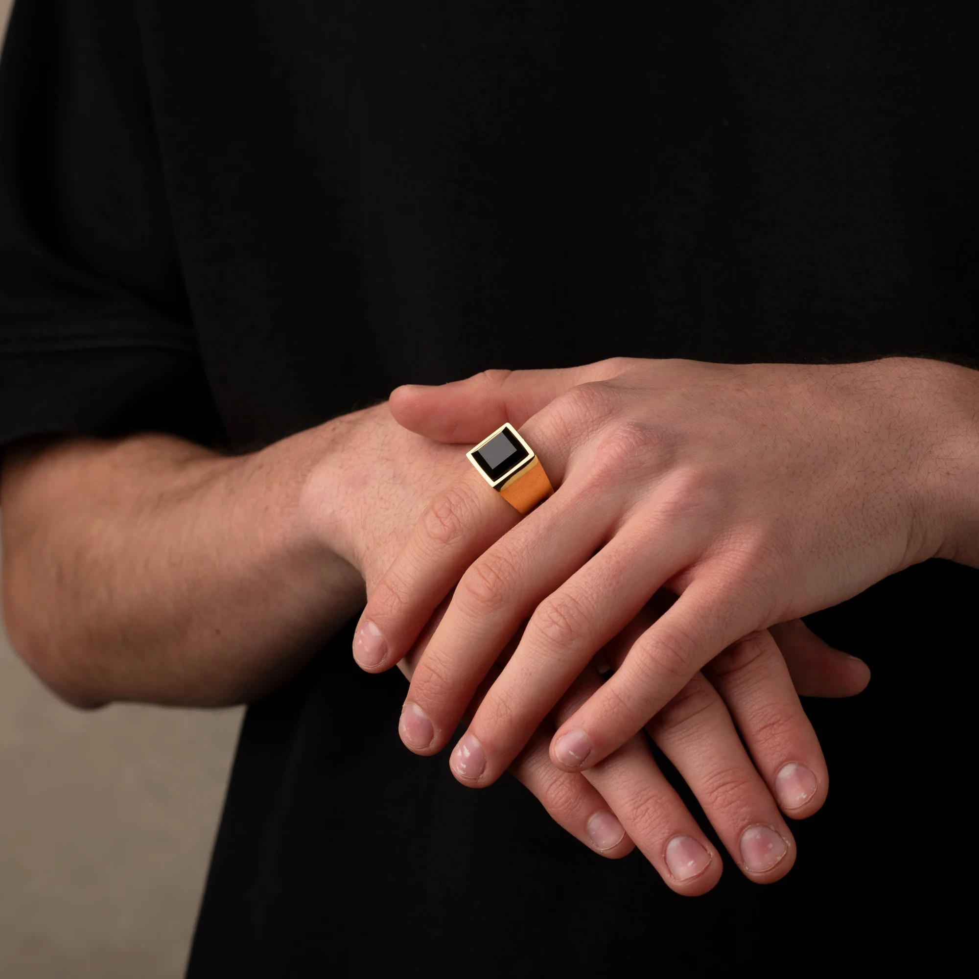 Gold Brazilian Stone Signet Ring - Image 4
