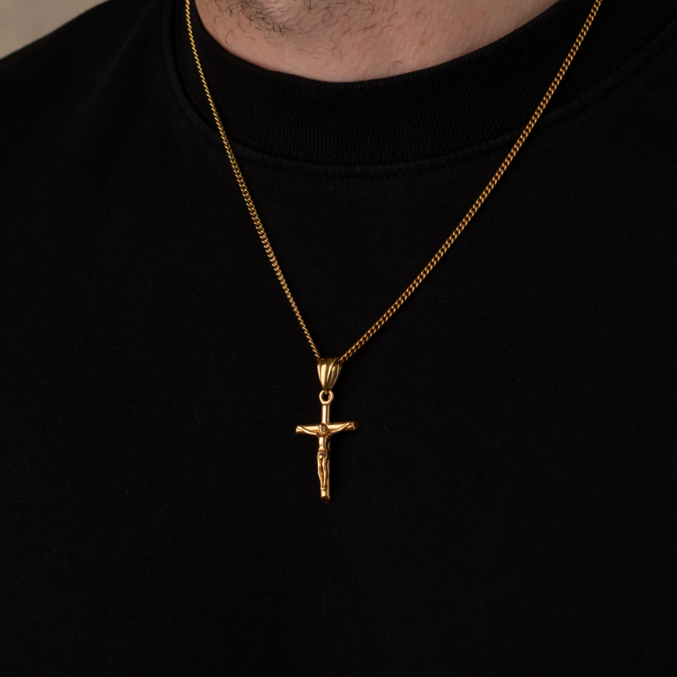 Gold Crucifix Cross Necklace Pendant - Image 7