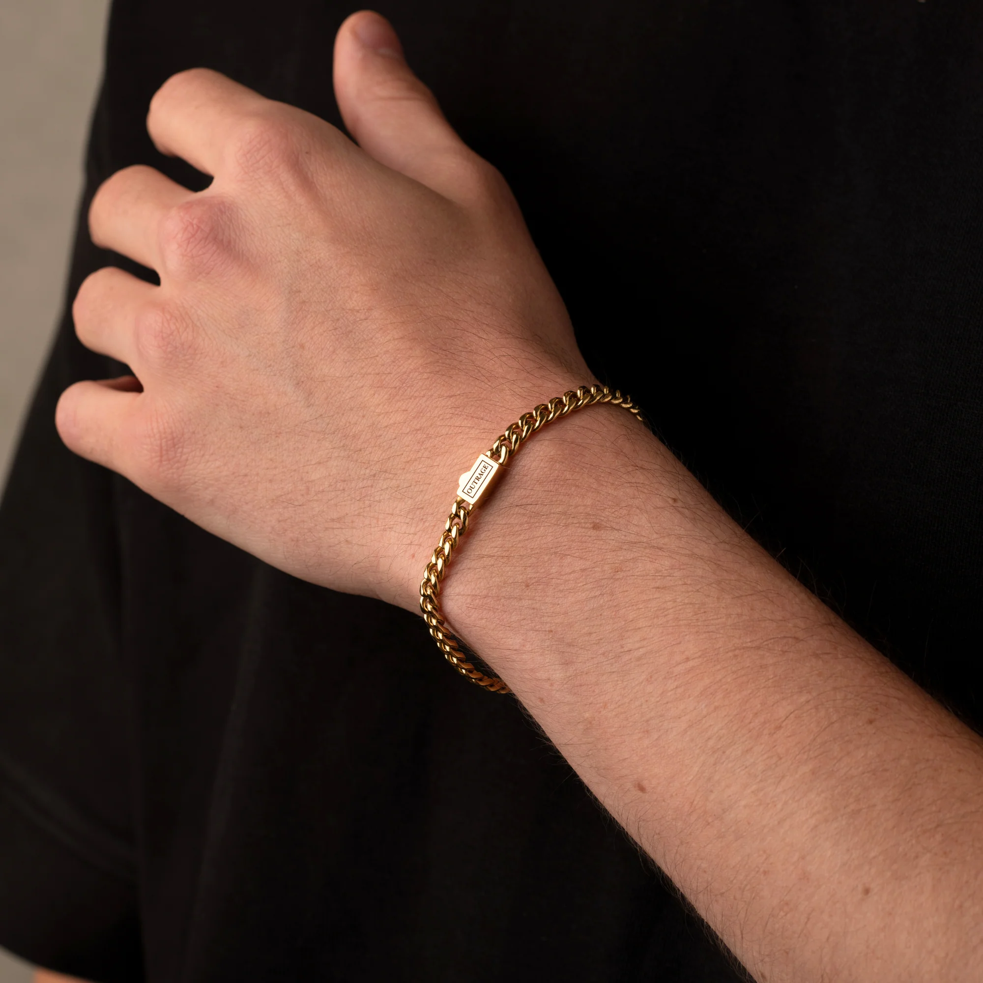 Gold Cuban Bracelet & Chain Set – 5mm - Image 5