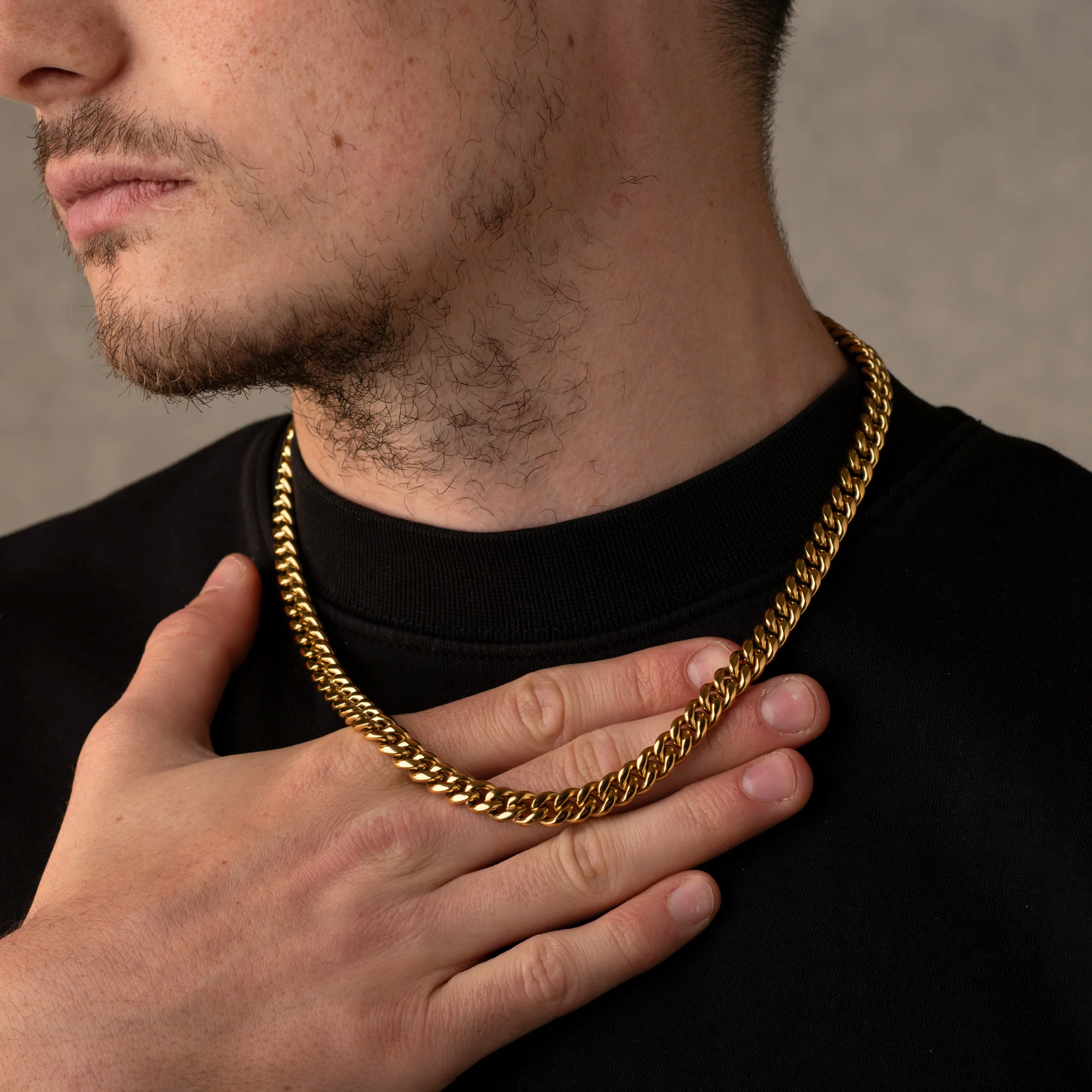 Gold Cuban Bracelet & Chain Set – 8mm - Image 6