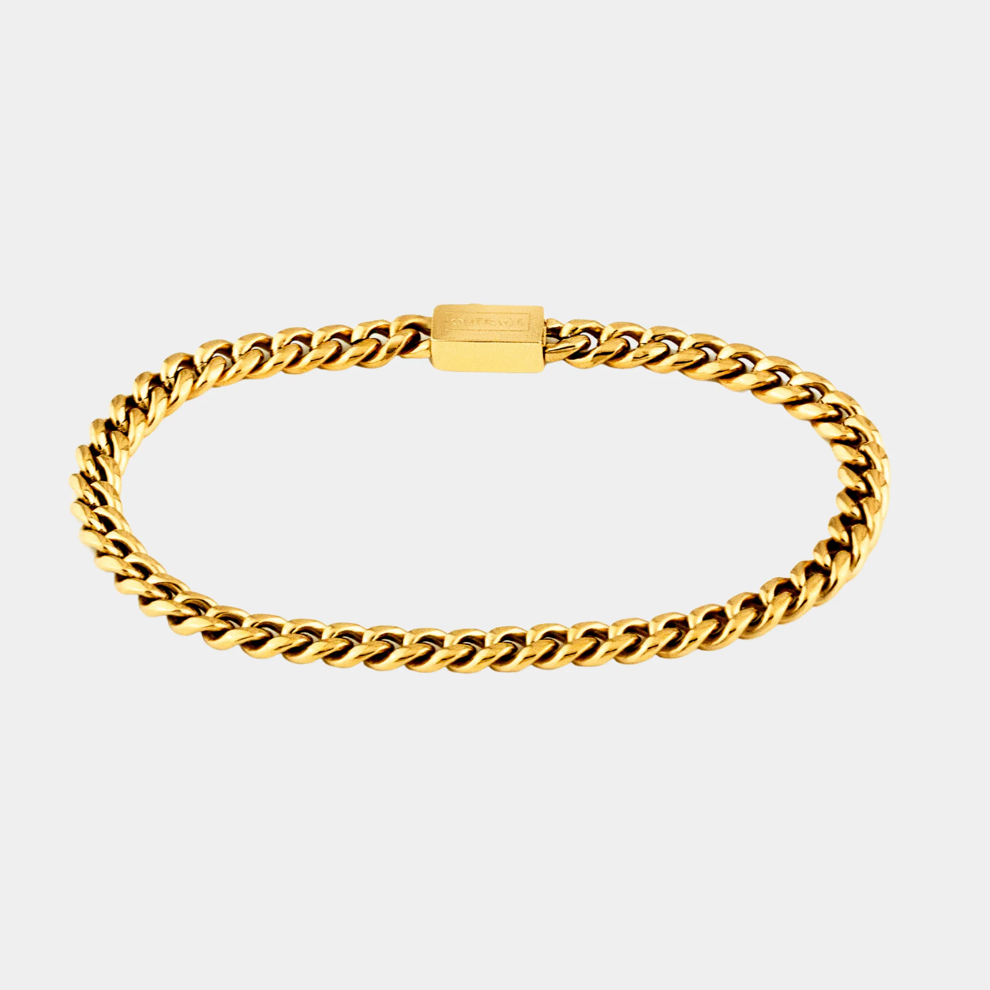 Gold Cuban Chain Bracelet 5MM - Image 2