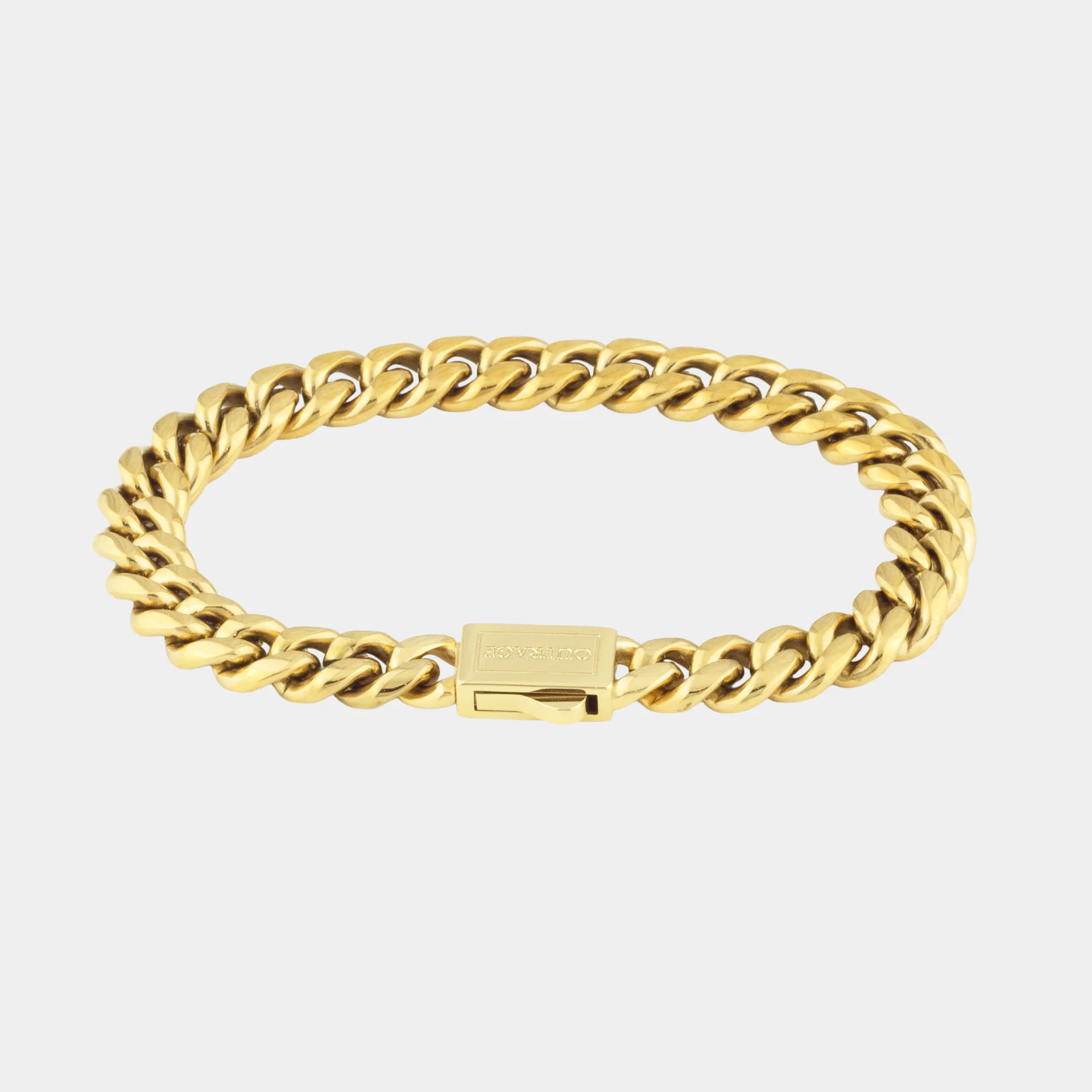 Gold Cuban Chain Bracelet 8MM