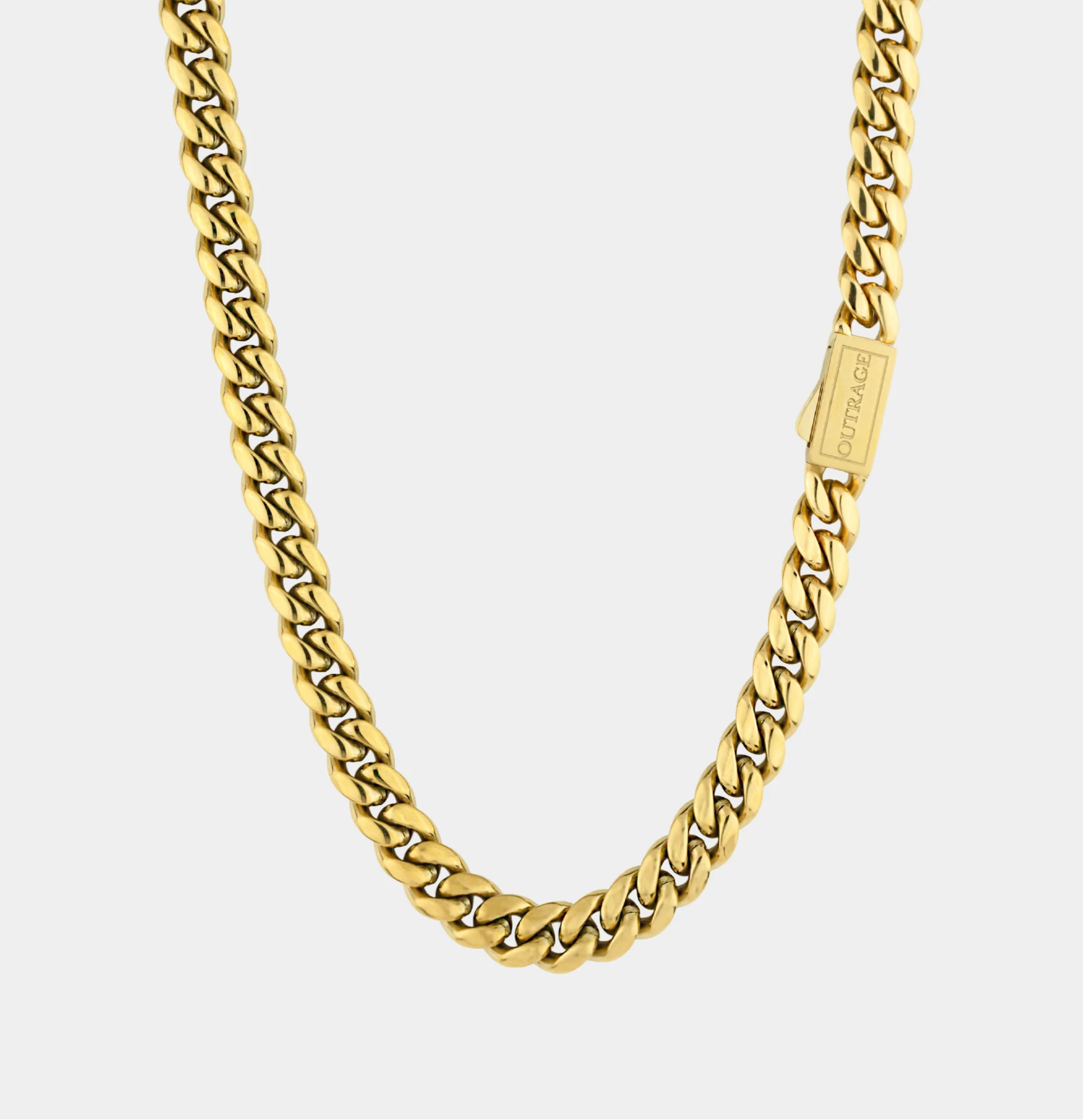 Gold Cuban Chain Necklace 10MM