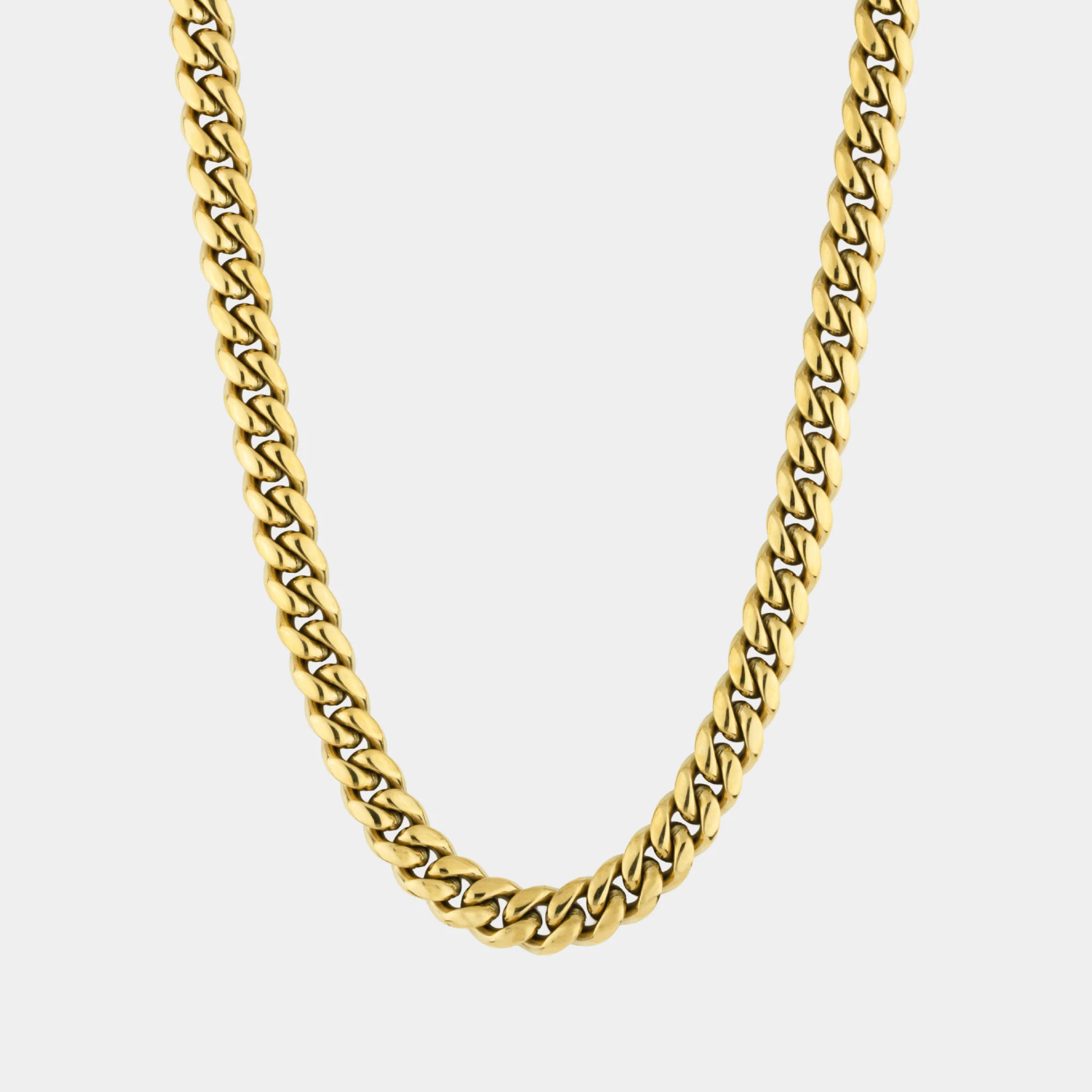 Gold Cuban Chain Necklace 10MM - Image 2