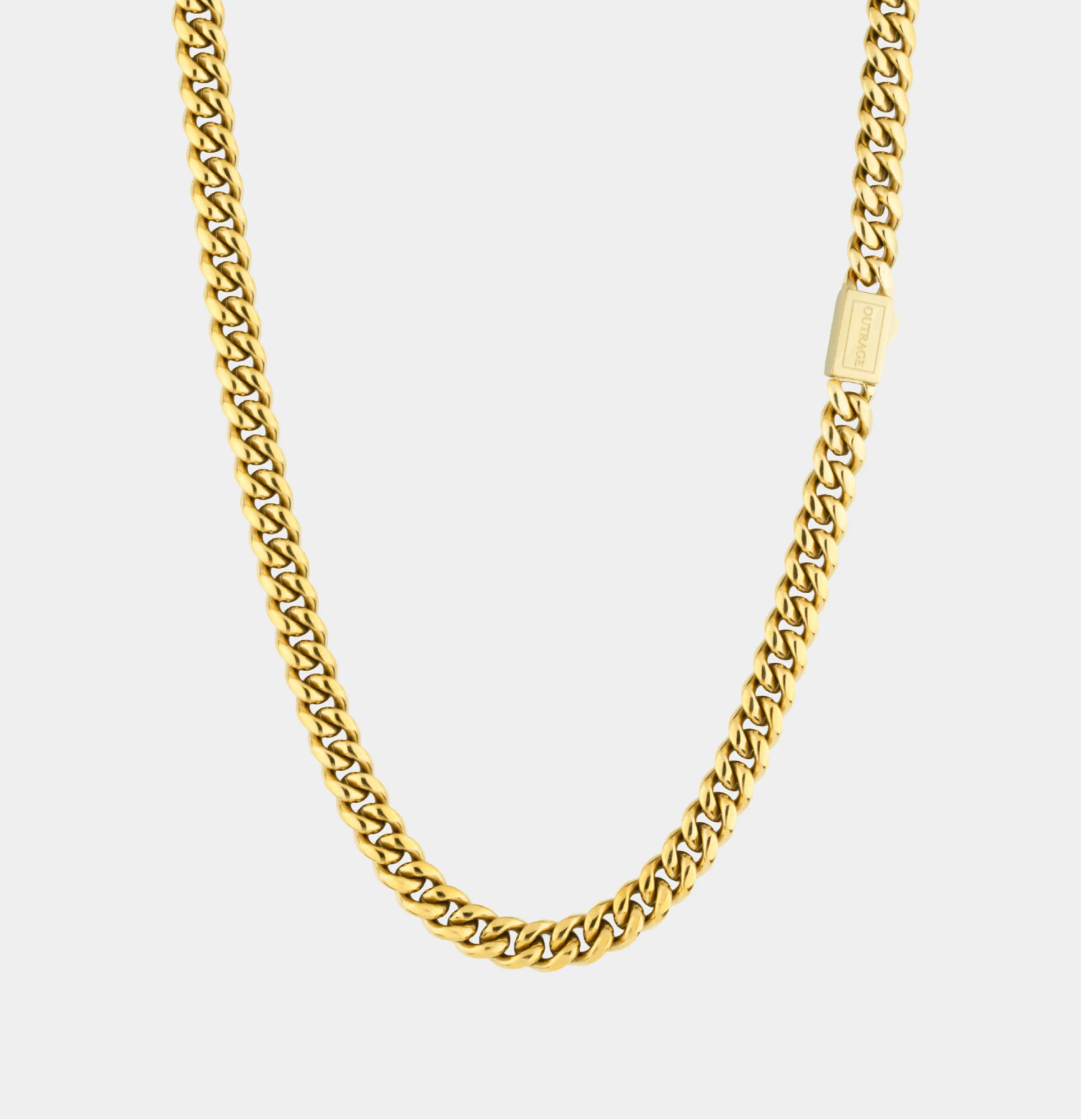 Gold Cuban Chain Necklace 8MM