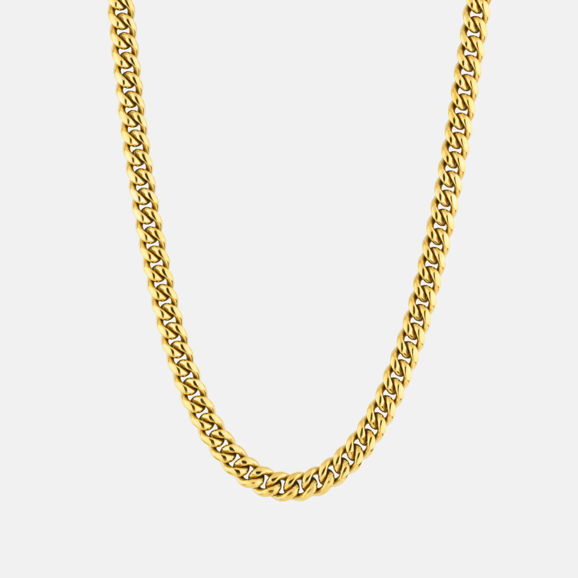 Gold Cuban Chain Necklace 8MM - Image 2