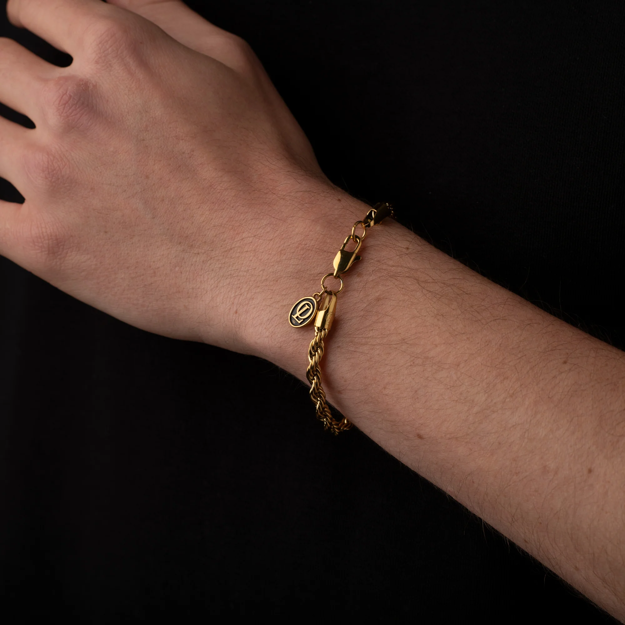 Gold Rope Chain Bracelet 5MM - Image 3