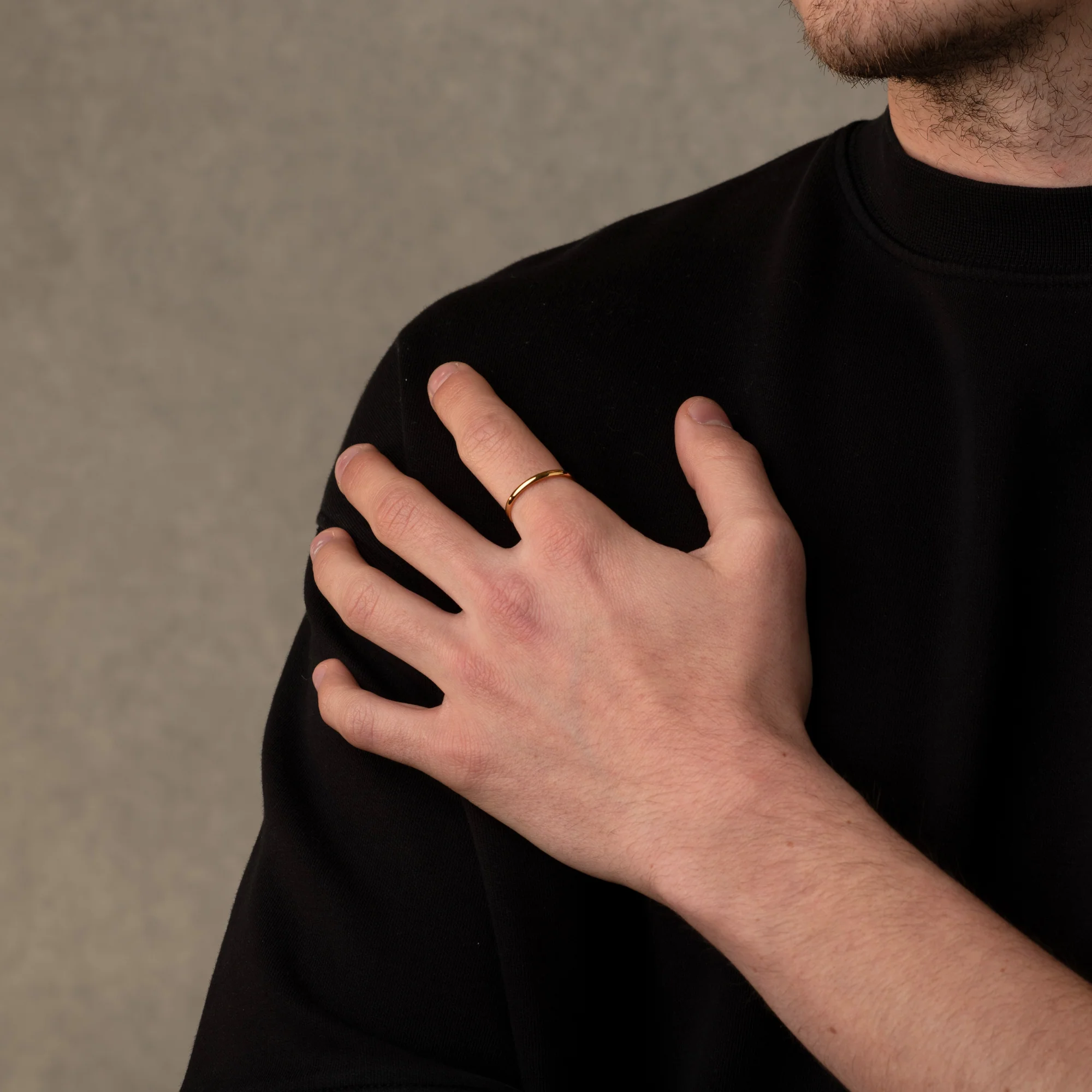 Gold Simple 2MM Band Ring - Image 4