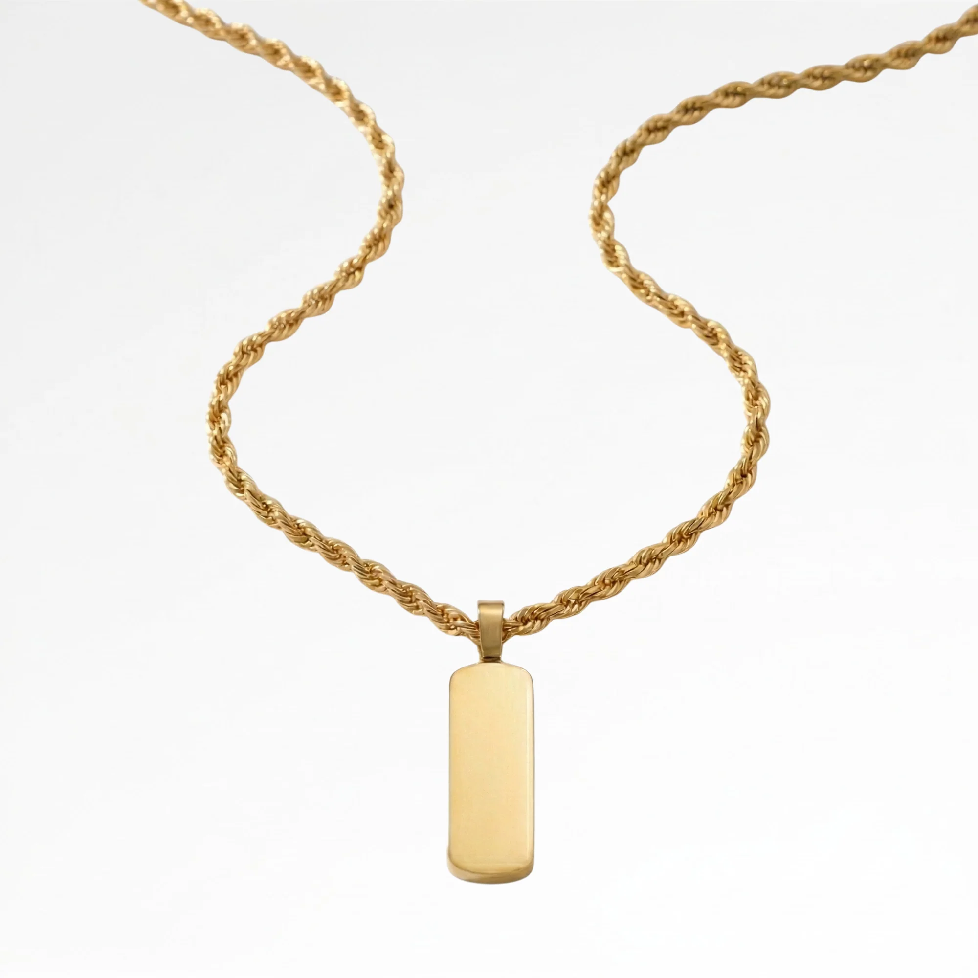 Gold Totem Pendant Necklace - Image 2