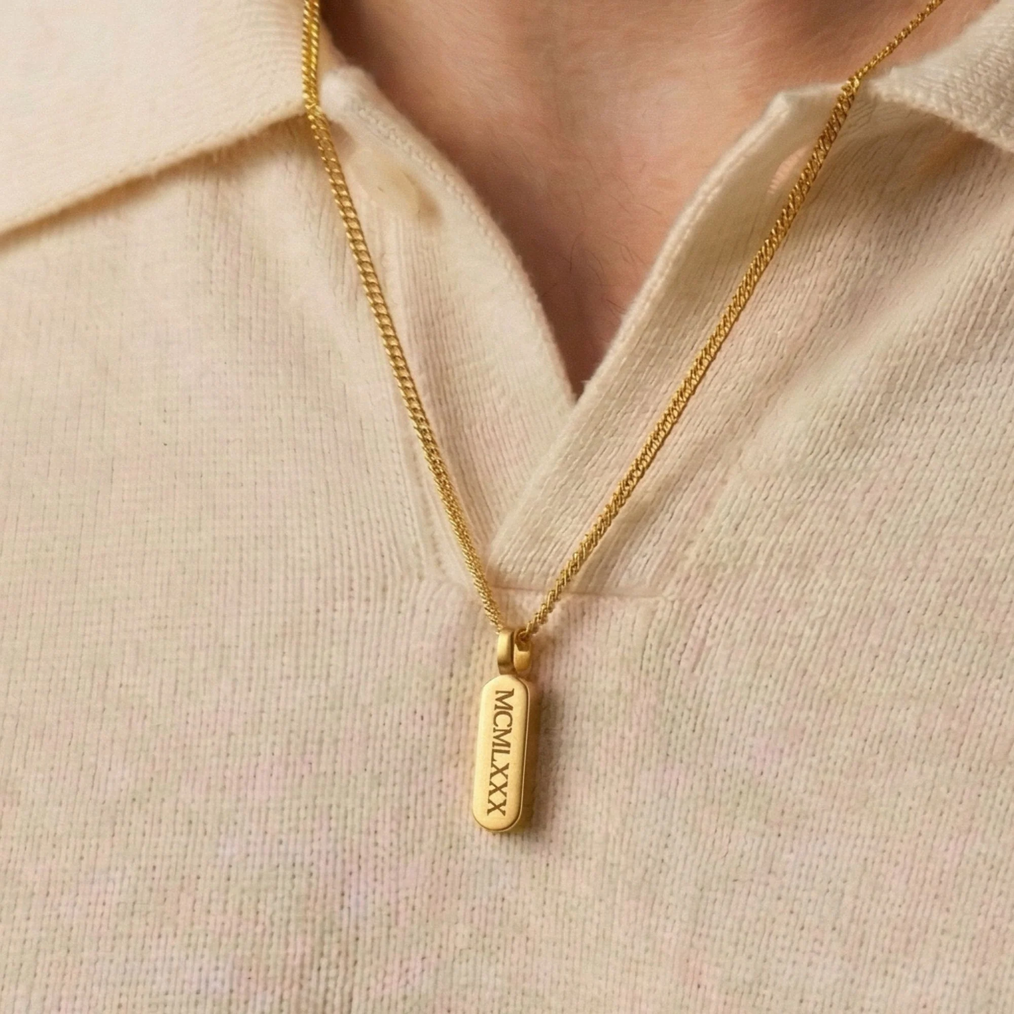 Gold Totem Pendant Necklace - Image 5