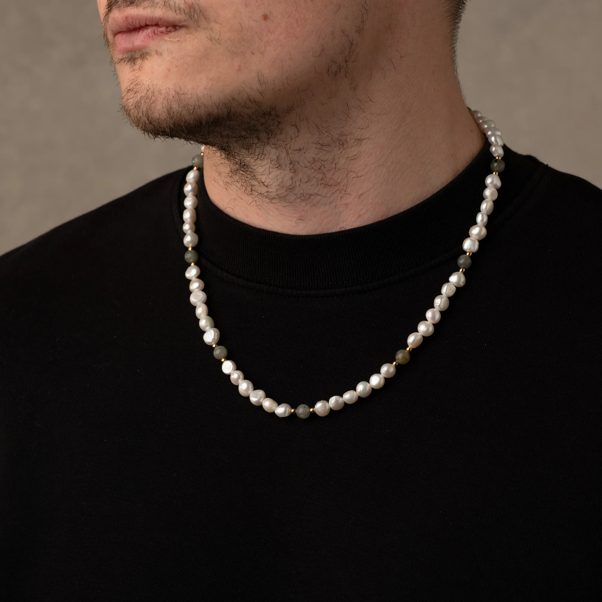 Labradorite Stone Pearls Necklaces - Image 4