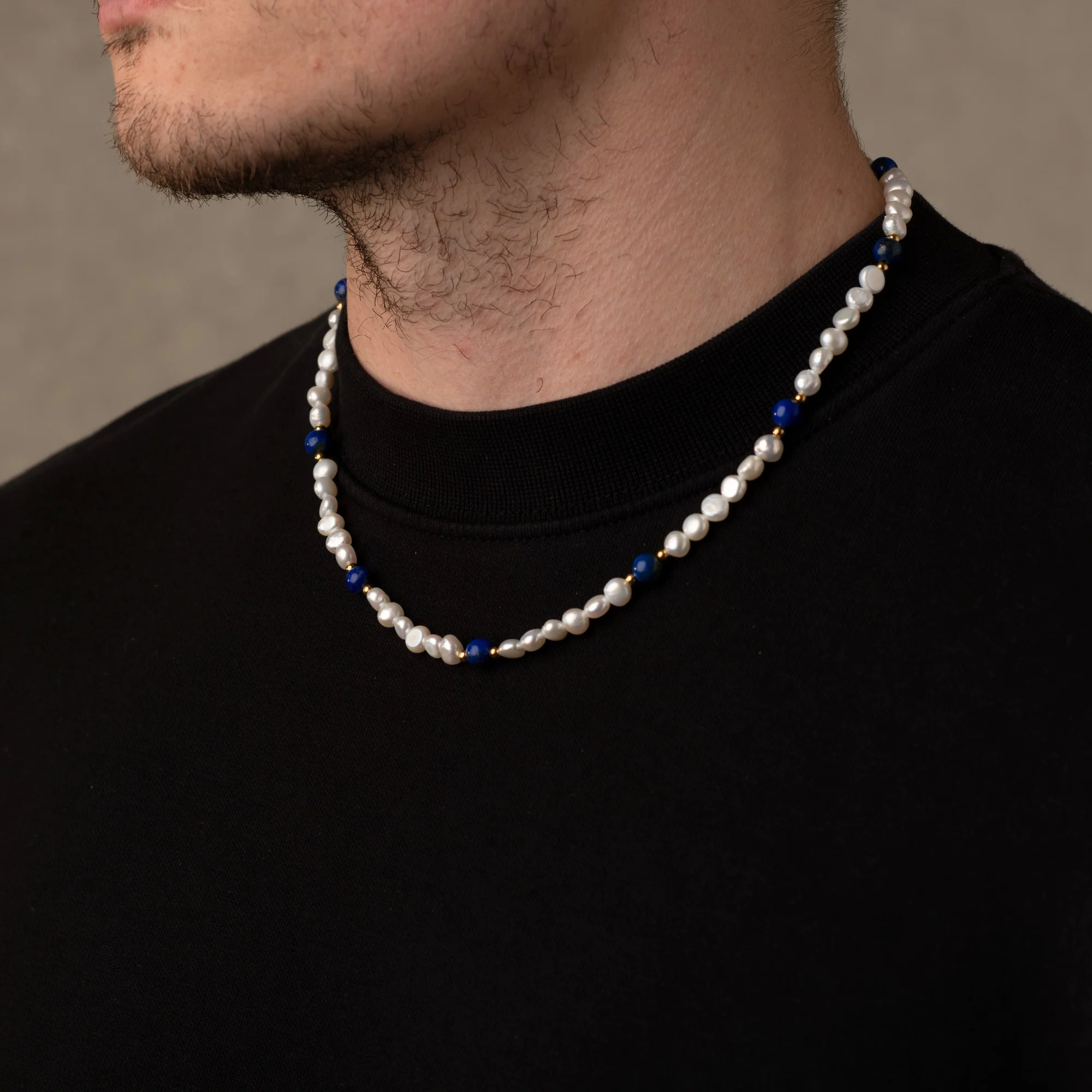 Lapis Lazuli Pearls Necklaces - Image 4