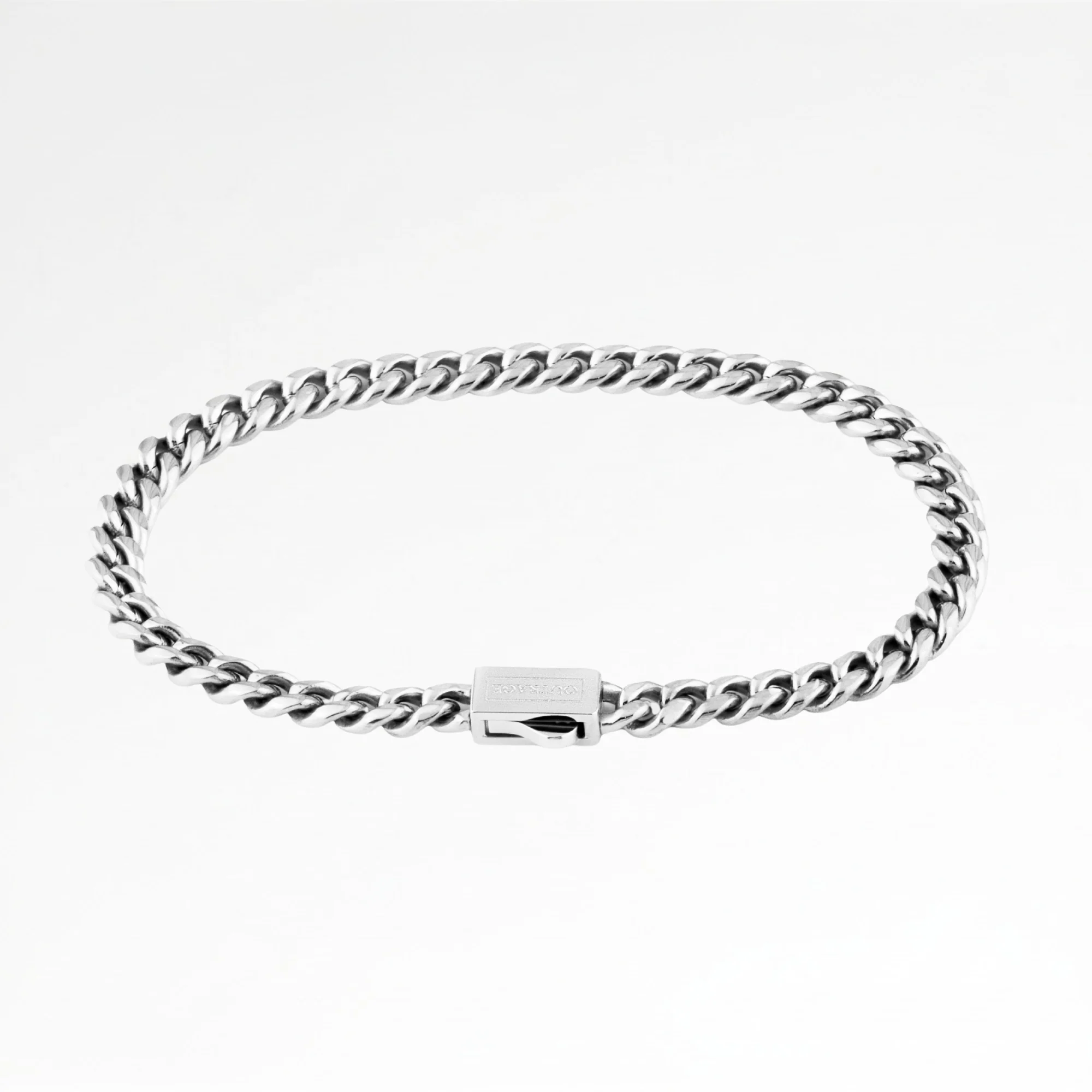 Silver Cuban Chain Bracelet 5MM