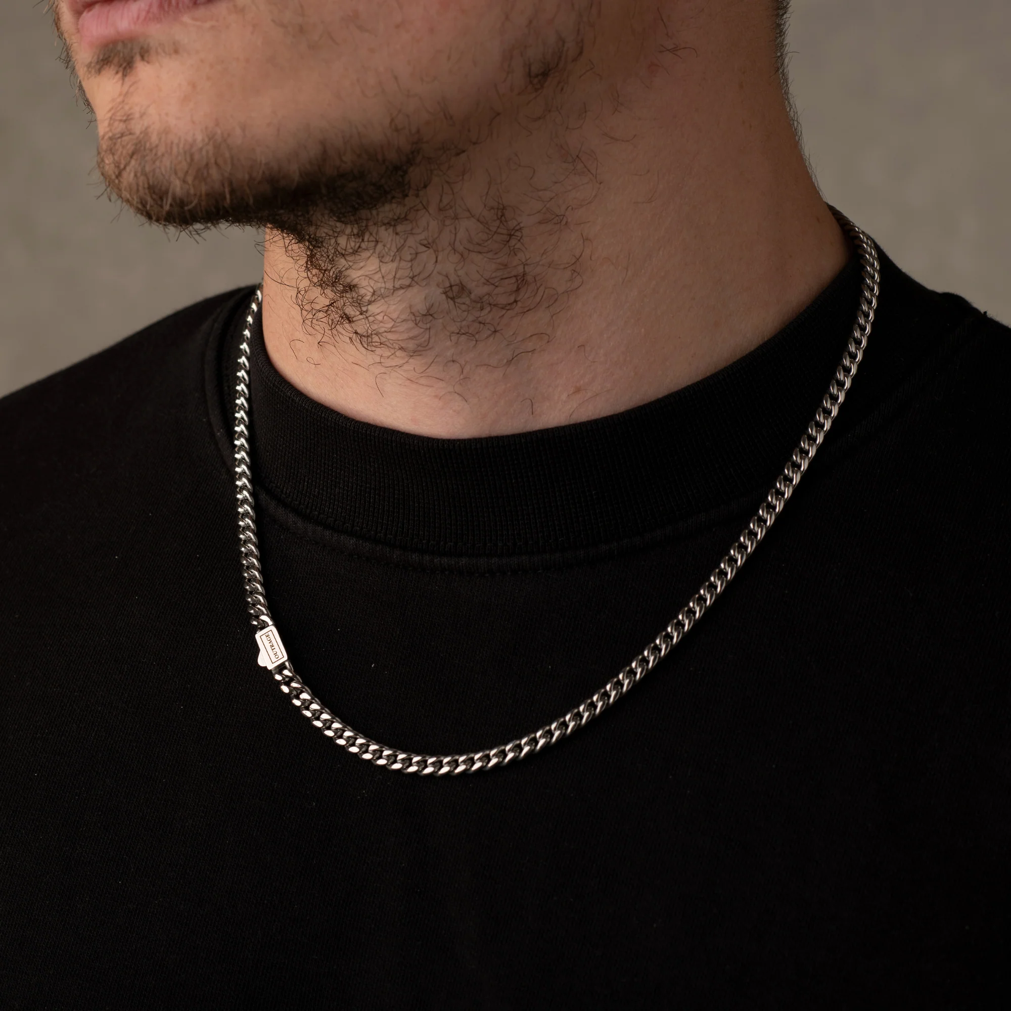 Silver Cuban Chain Necklace 5MM - Image 3