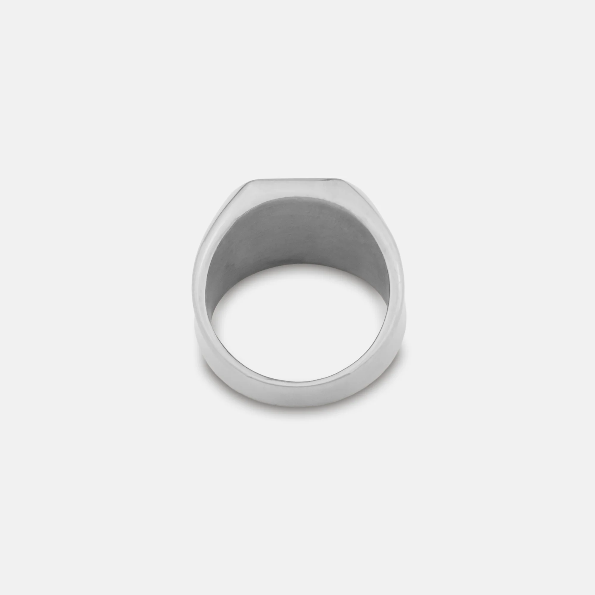 Silver Lapis Stone Signet Ring - Image 2
