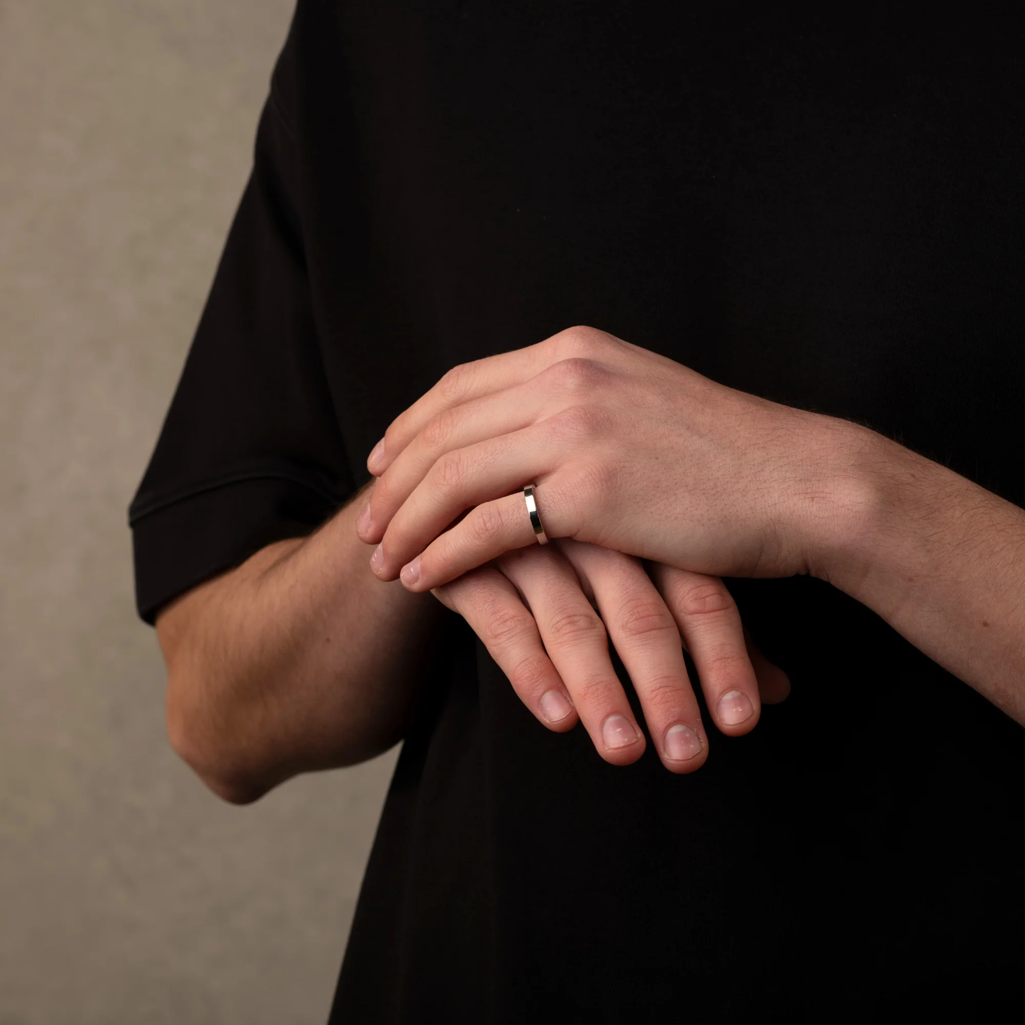 Silver Minimalistic Band Ring 3MM - Image 4
