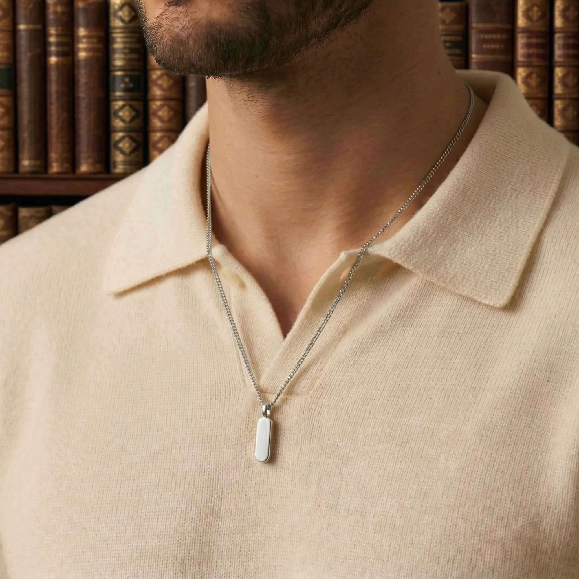 Silver Totem Pendant Necklace - Image 3