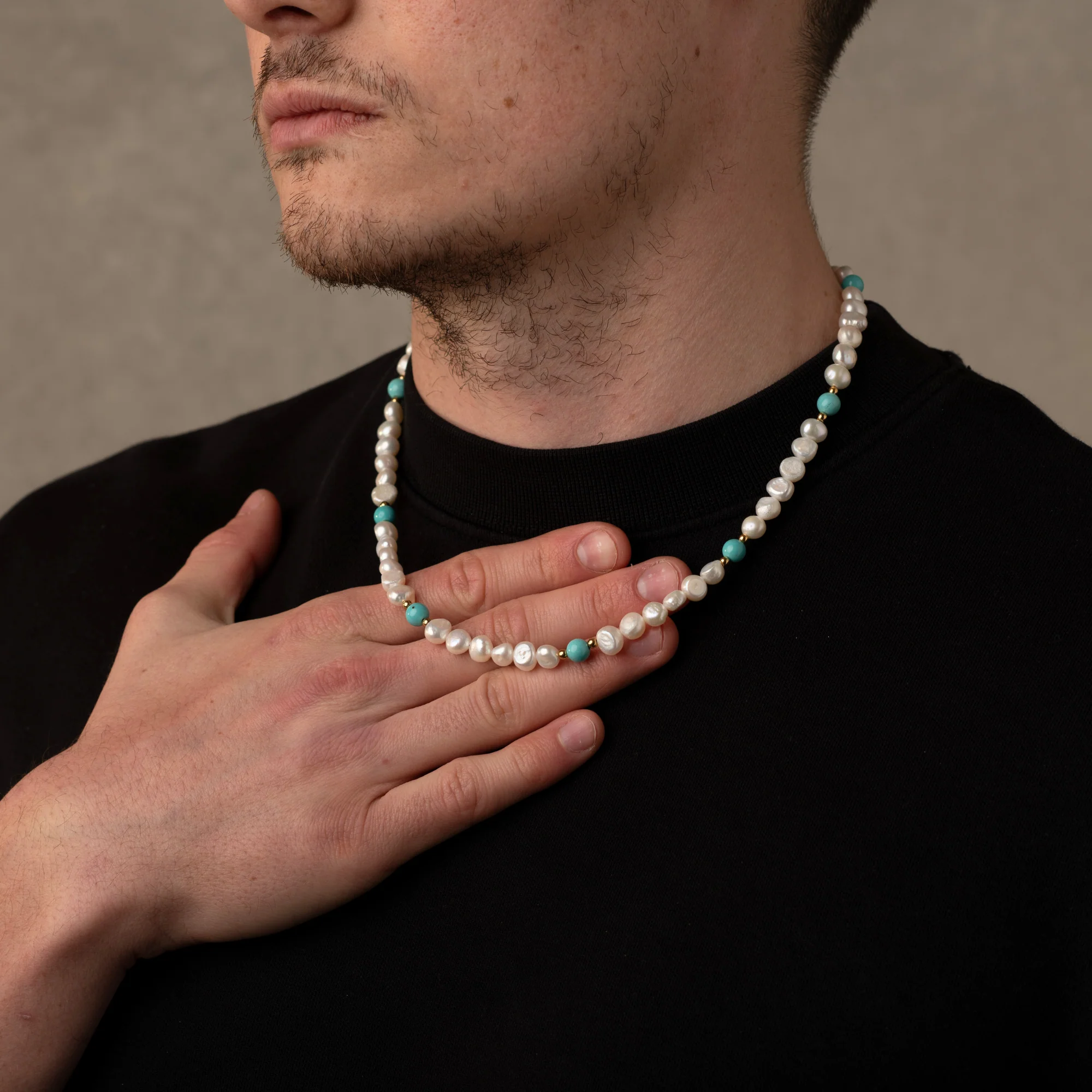 Turquoise Pearls Necklaces - Image 4